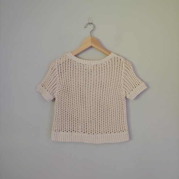 Ralph Lauren Denim & Supply Knit Sweater Short Sleeve Cropped Size Medium - Picture 2 of 11